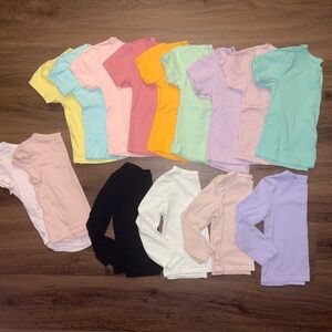 Solid Colored Short & Long Sleeve T-Shirt Bundle (3T)